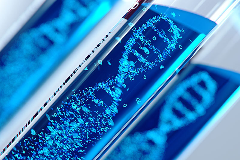 Blue DNA Tubes